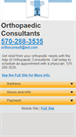 Mobile Screenshot of orthoconsultantsnepa.com