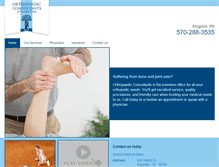 Tablet Screenshot of orthoconsultantsnepa.com